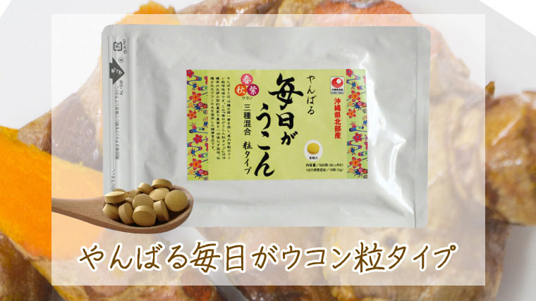 やんばる毎日がウコン3種粒サプリメントタイプ】農薬を一切使わず栽培した沖縄県産の春・秋・紫ウコンのみを使用 | 沖縄特産品南国市場